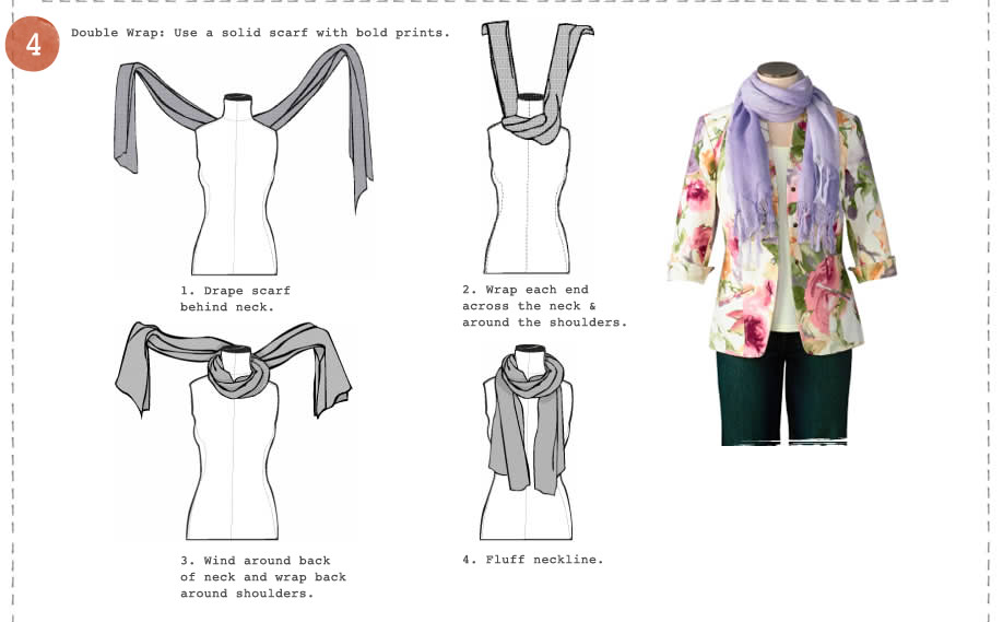 It's Written on the Wall {Tutorial} 6 Fabulous Ways To Tie A Scarf