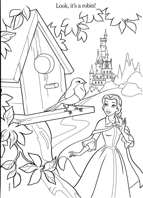 Disney Princesses Belle Coloring Pages >> Disney Coloring Pages