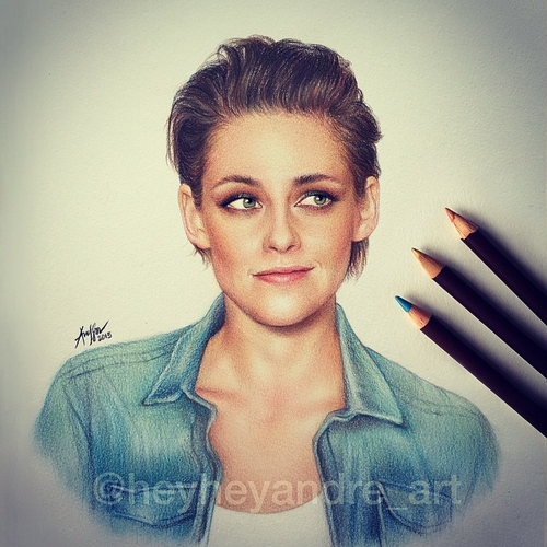 18-Kristen-Stewart-André-Manguba-Celebrities-Drawn-and-Colored-in-with-Pencils-www-designstack-co