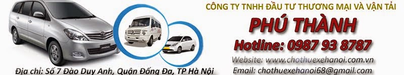 Dịch vụ cho thuê xe giá tốt nhất tại Hà Nội