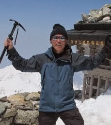 立山（雄山）山頂のオヤジ