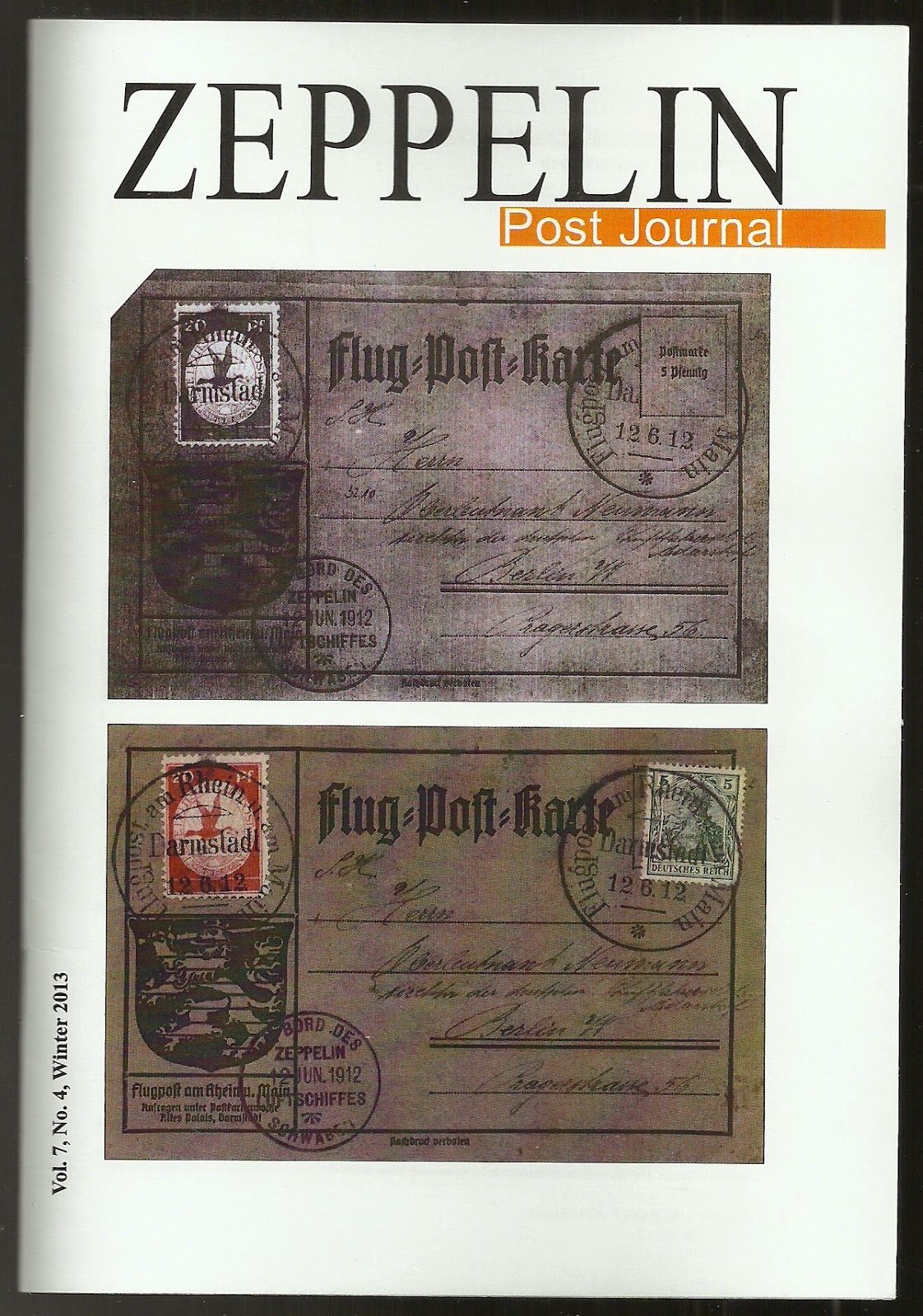 O Filatelista Zeppelin Post Journal