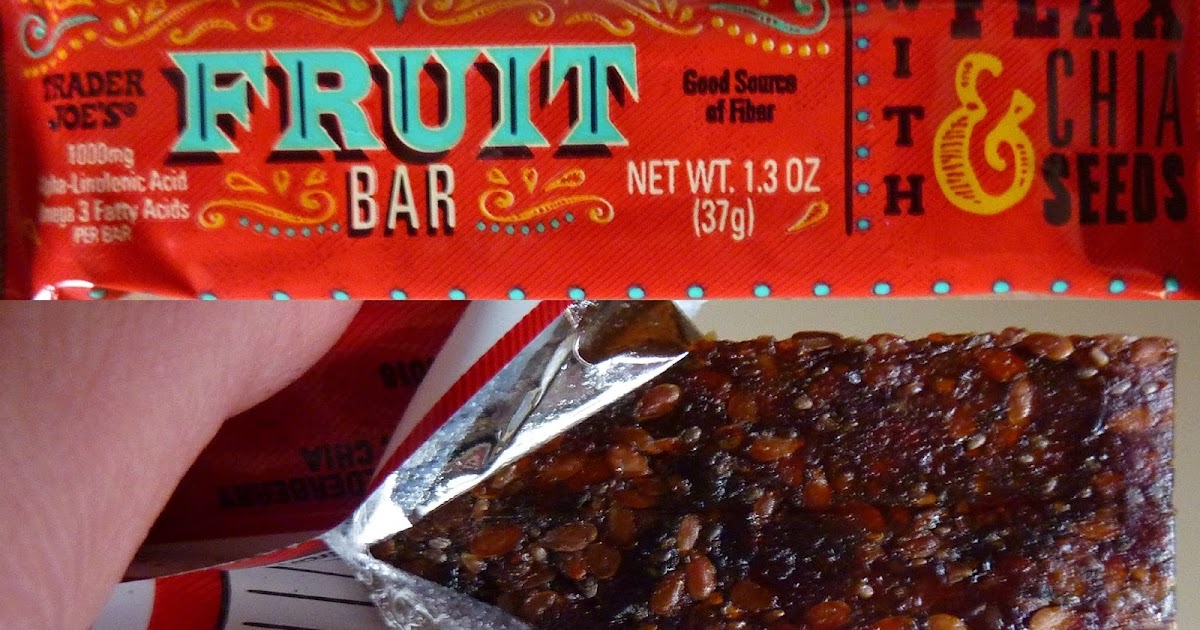 What's Good at Trader Joe's? Trader Joe's Fruit Bar with Flax & Chia Seeds
