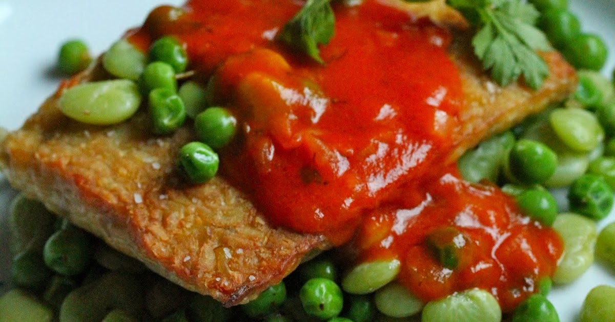 Smith's Vegan Kitchen Fried Tempeh with Tomato Cream Sauce