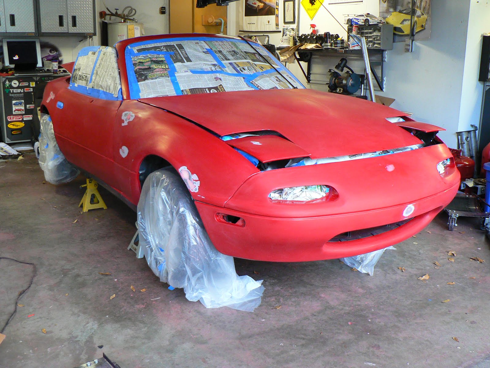 Morrison's Garage Painting Miata, Part 3