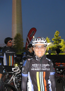 Staging at the base of the Washington Monument