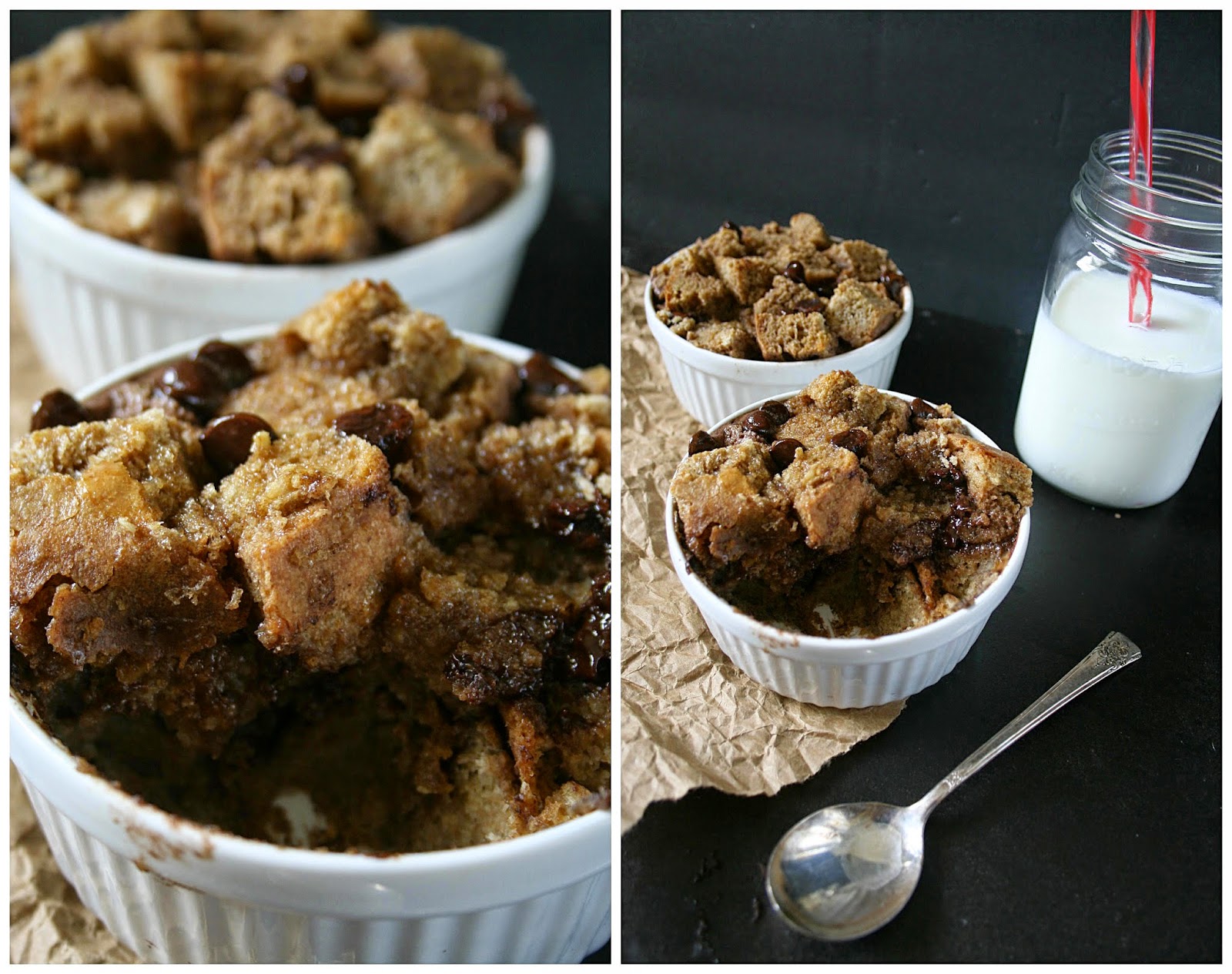 Annie à la Mode Chocolate Bread Pudding for Two