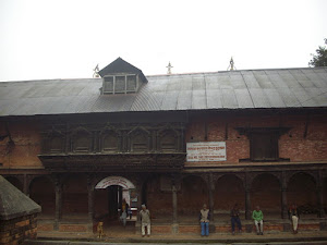 Old age welfare home in Pashupatinath temple complex.