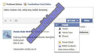 cara membuat status facebook hanya untuk orang yang diinginkan cara membuat status facebook hanya untuk orang yang diinginkan