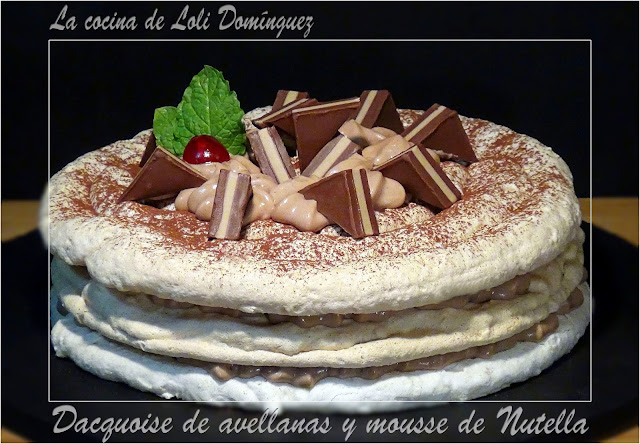 Dacquoise De Avellanas Y Mousse De Nutella
