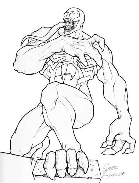 Marvel Venom Coloring Page Zodesign Coloring Pages Spiderman