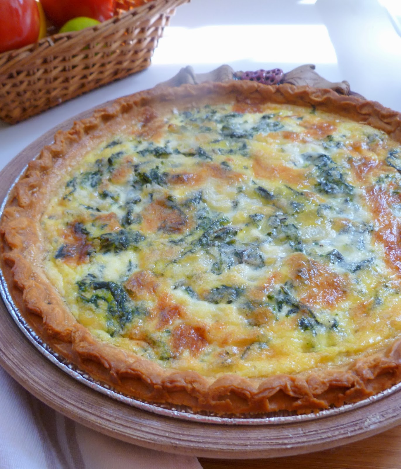 Lindaraxa Swiss Chard, Onion And Gruyere Quiche