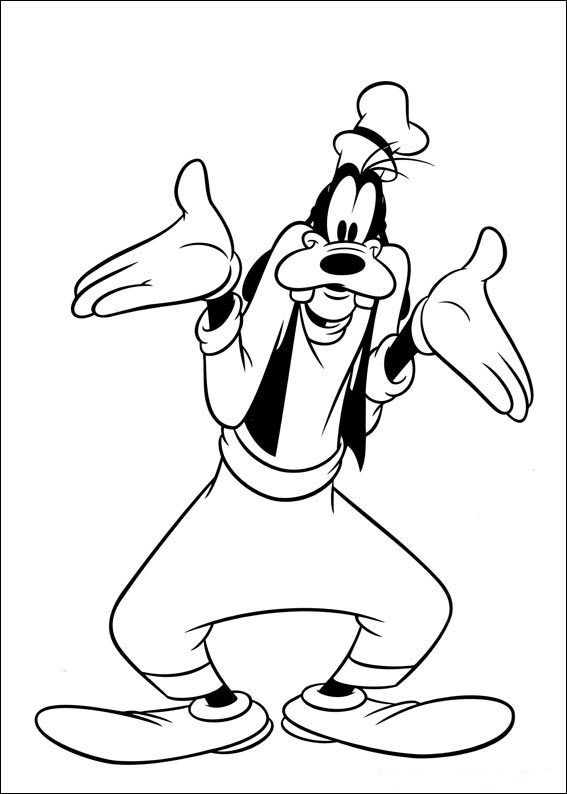 Fun Coloring Pages: Disney Goofy Coloring Pages