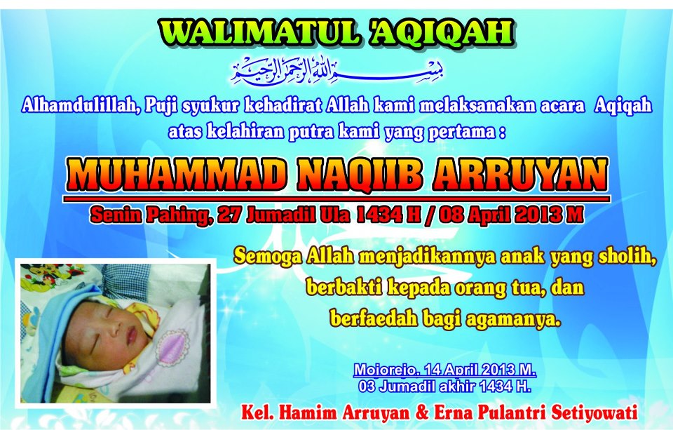 HAMIM ARRUYAN WALIMATU TASMIYAH DAN AQIQAH )