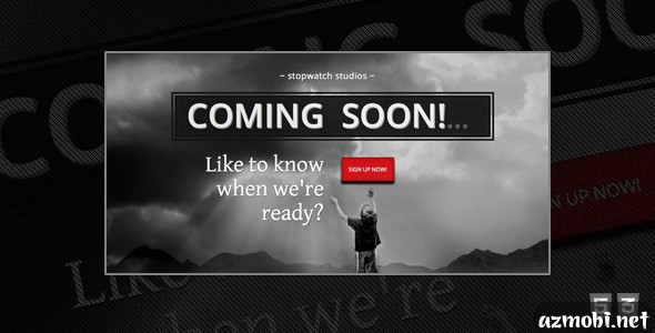 StopWatch - Coming Soon Html5 Template