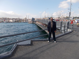 At "Galata Bridge" on Karakoy side.