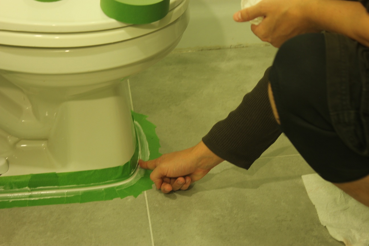 *The Handcrafted Life* Downstairs Bath Renovation Caulking, Vanity