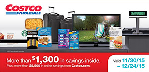 Current Costco Coupon December 2015