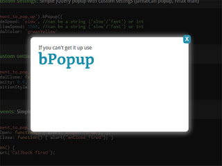 bPopup : jQuery modal popup plugin bPopup : jQuery modal popup plugin