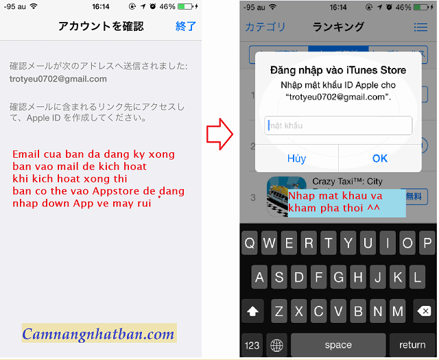 Hương dan dang ky tai khoan itune Nhat Ban tren iphone thong tin Nhat Ban tong hơp