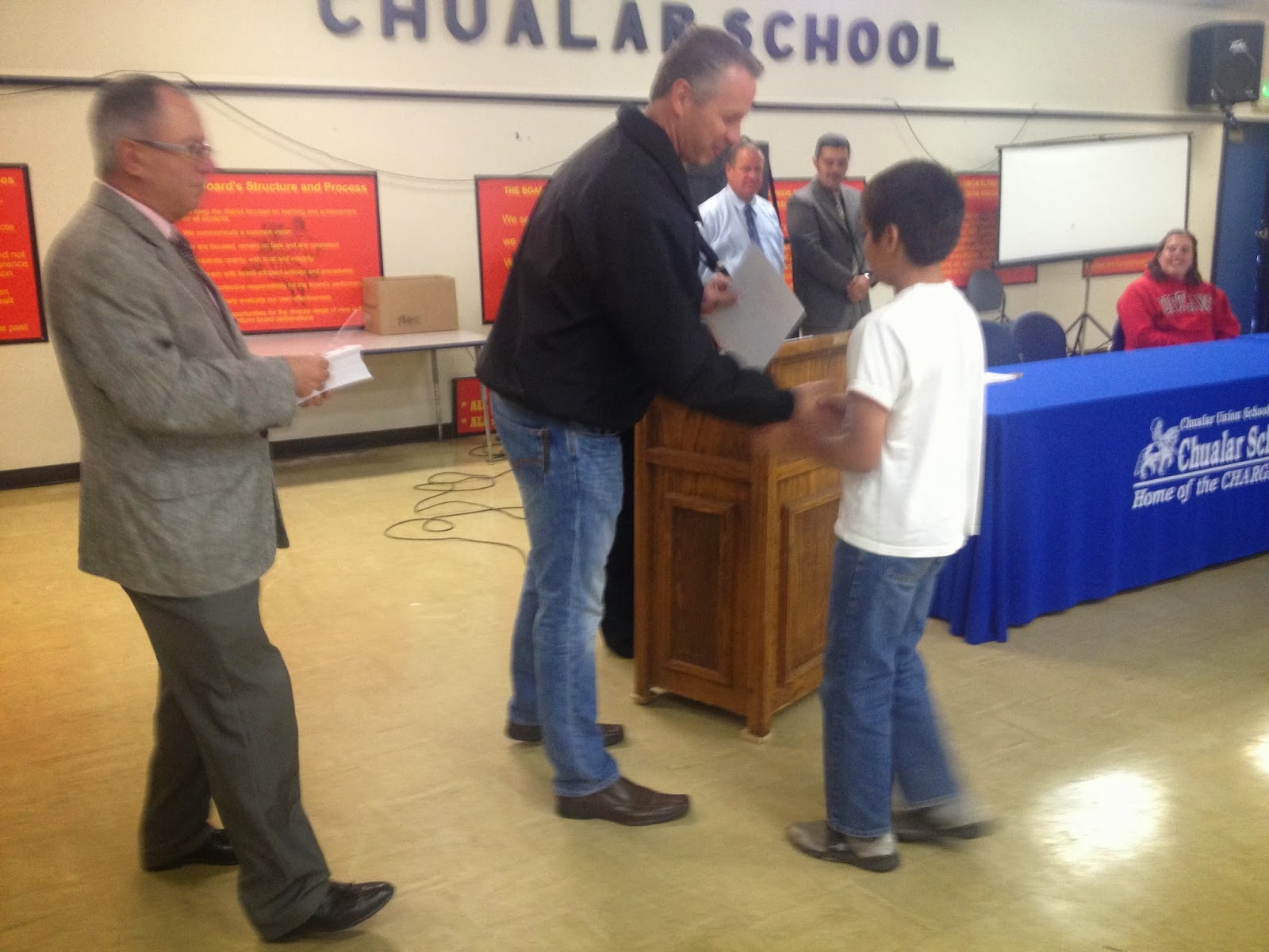 School Bytes State Senator Anthony Cannella recognizes Chualar students