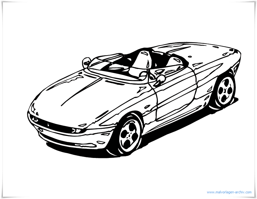 Ausmalbilder für Rennauto