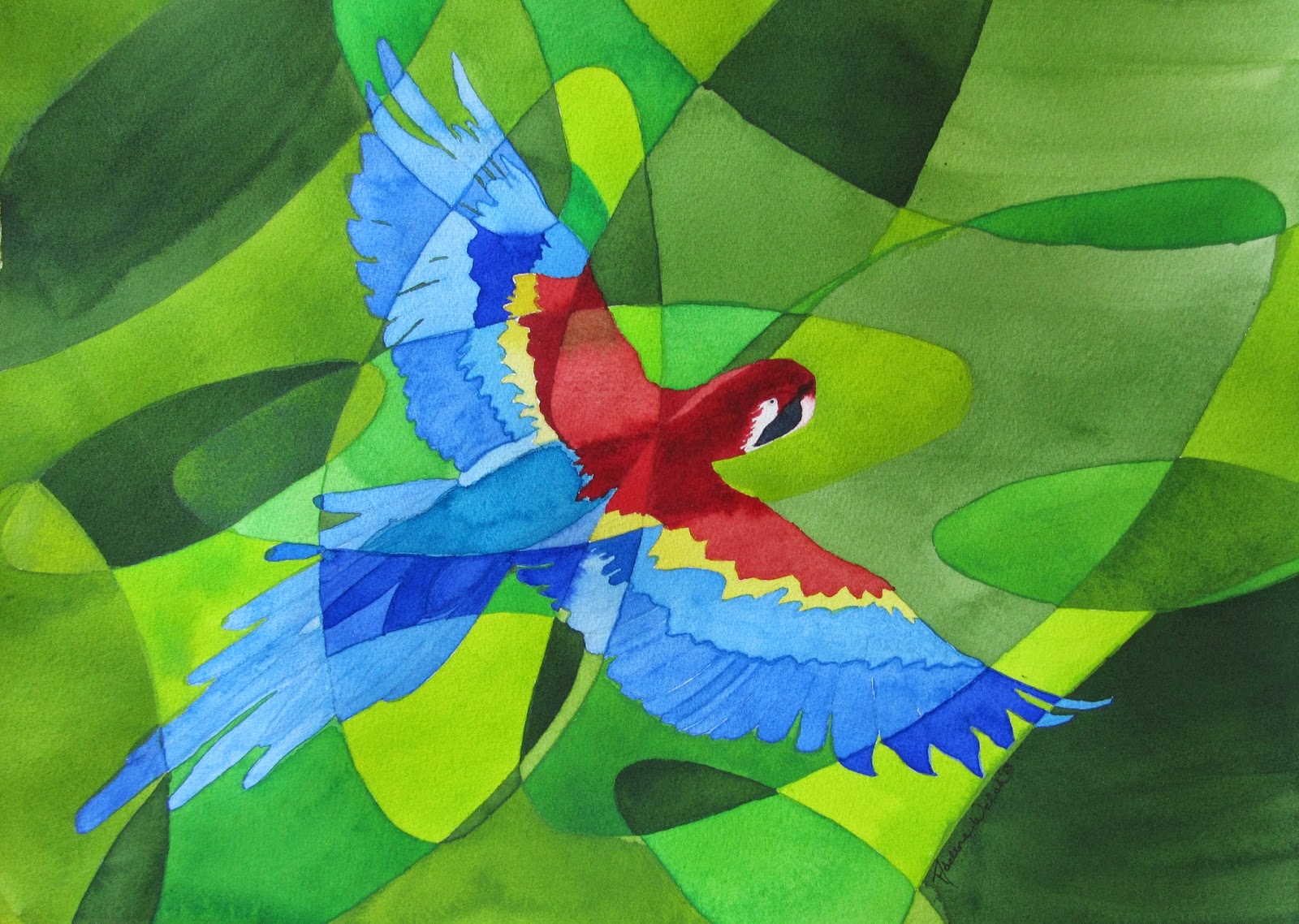 Sally Cannon Ellis' Watercolor Adventures Watercolor Flat Washes and