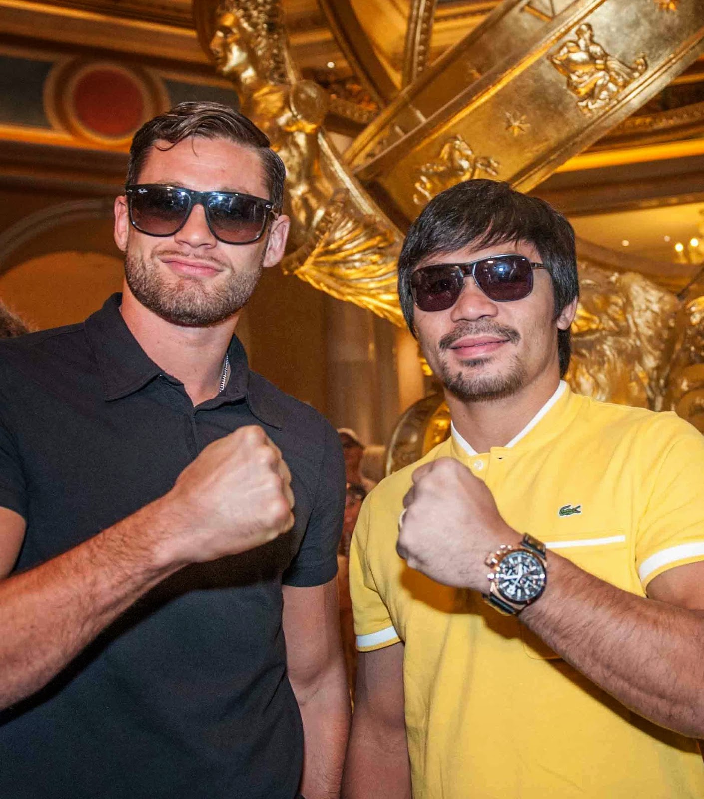 Manny Pacquiao Chris Algieri BOXERS CHRIS ALGIERI & MANNY PACQUIAO IN VEGAS