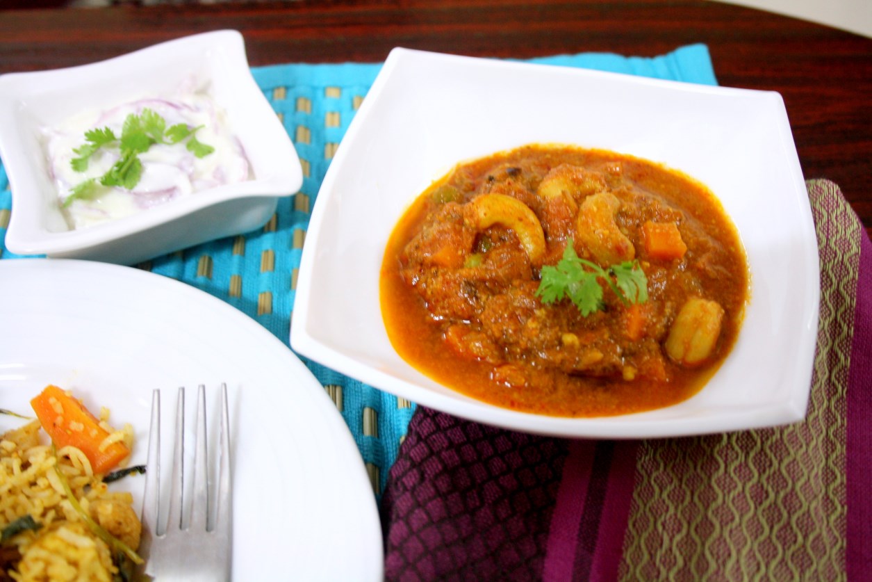 Kaju Curry How to make Vegetable Kaju curry