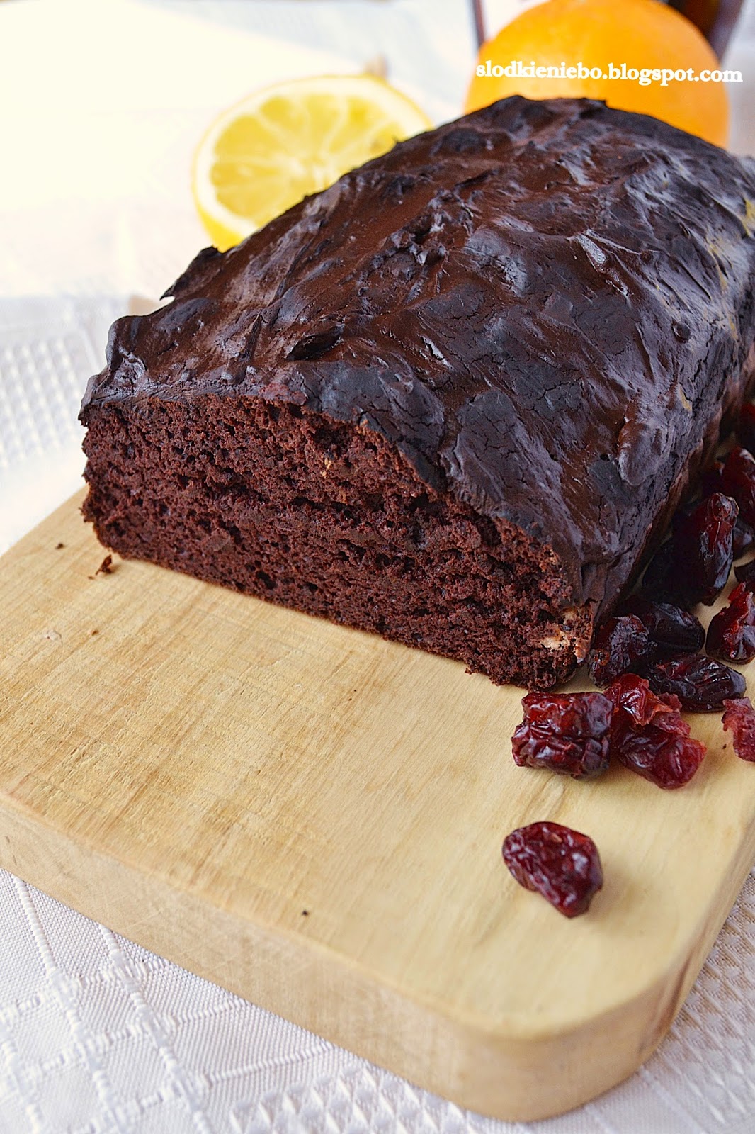 Słodkie Niebo Zdrowe kakaowo bananowe ciasto z fasoli (bezglutenowe, bez mąki)