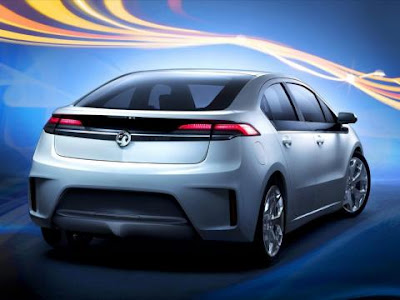 backside view of Vauxhall AMPERA