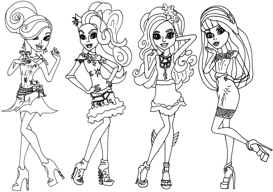 Free Printable Monster High Coloring Pages: Monster High Coloring Page