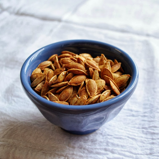 Don't throw away those pumpkin seeds when you're baking or carving a Halloween pumpkin!  Use my recipe for salted chilli pumpkin seeds for a healthy and nutritious snack!