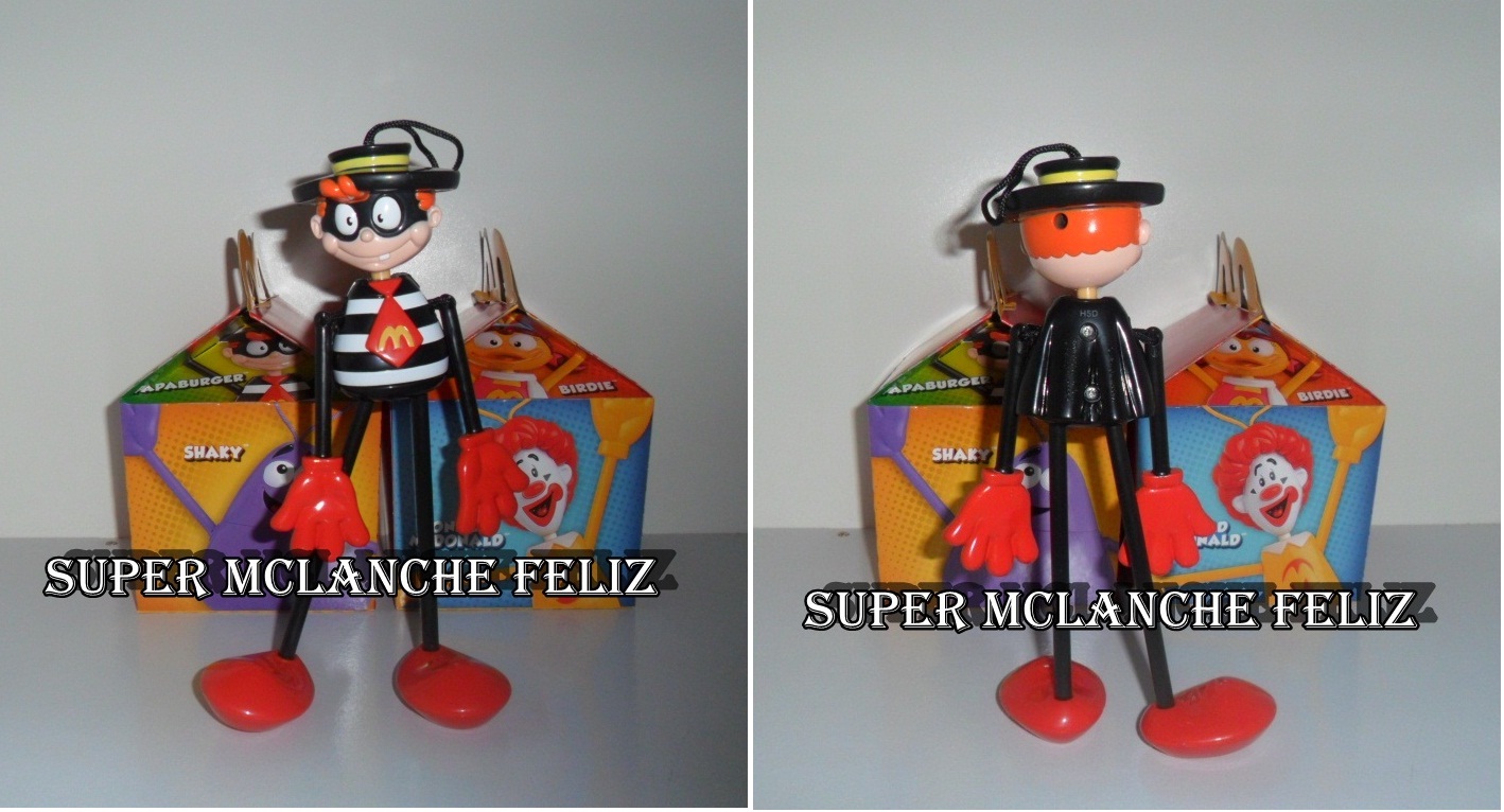 Bonecos Papa Burguer coleção 1997 e 1999 Mac Lanche feliz