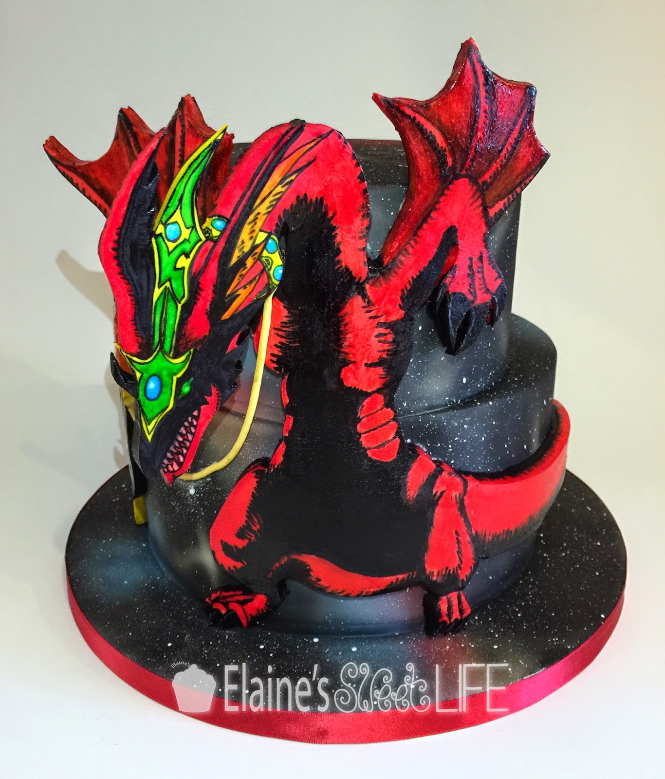 Elaine's Sweet Life: Yu-Gi-Oh Cake - Harpie's Pet Dragon