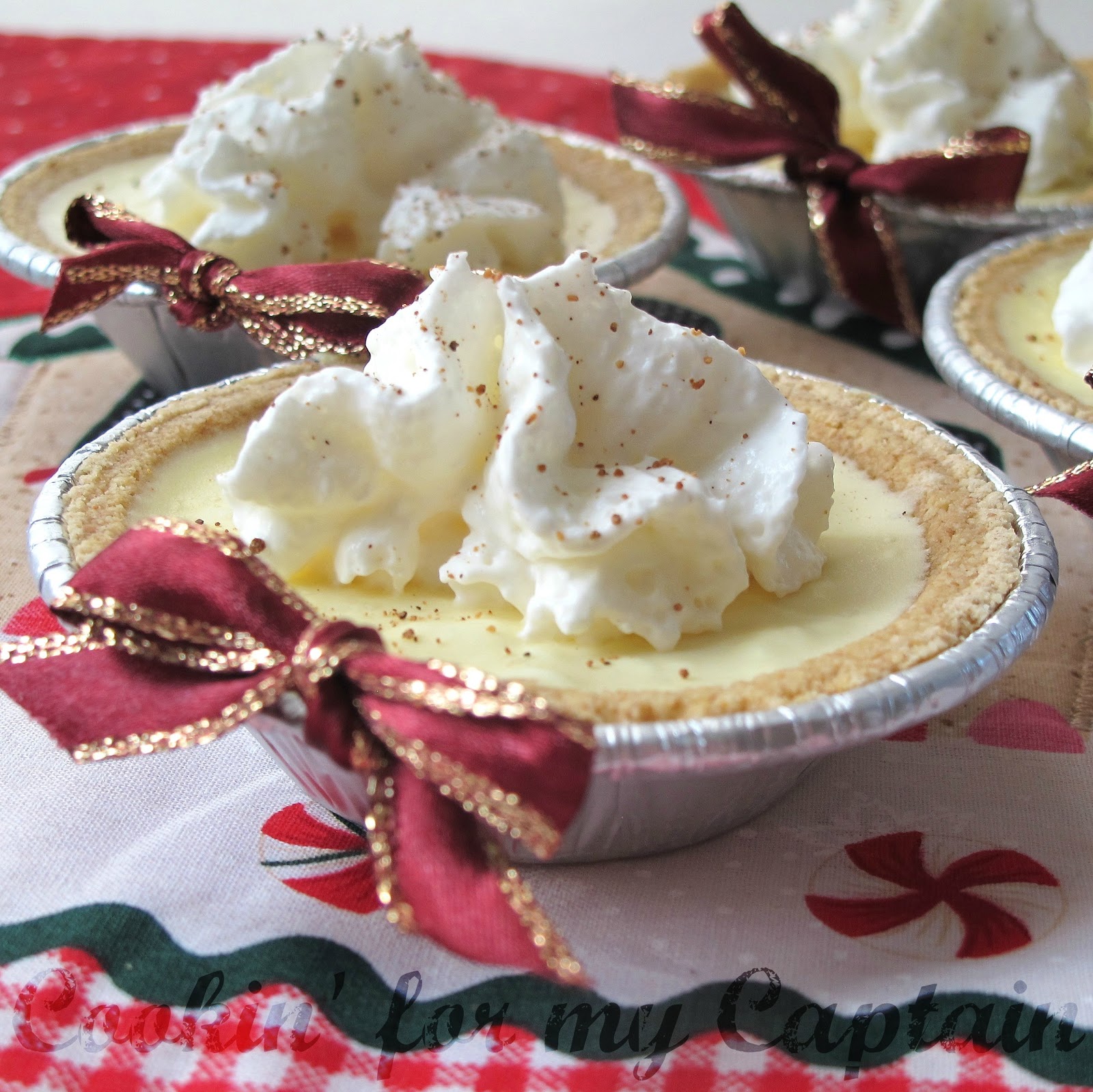 Cookin' for my Captain Guilty Pleasures Quick Eggnog Pie