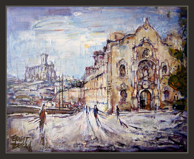 MANRESA-COVA-SANT IGNASI-CUEVA-SAN IGNACIO-PINTURA-CUADROS-PAISATGES-PAISAJES-PINTOR-ERNEST DESCALS-