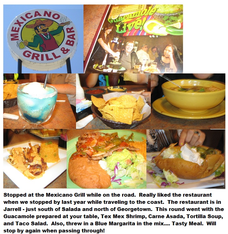 While You Are Dining Mexicano Grill Revisted (Jarrell, Texas)
