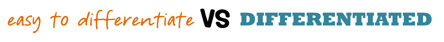 DIFFERENTIATED OR DIFFERENTIATED intelligence overview