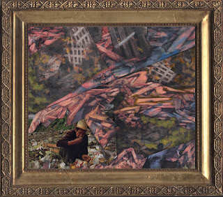 Urban Foraging Sketch 1 Mixed Media Collage, Isaac McCaslin
