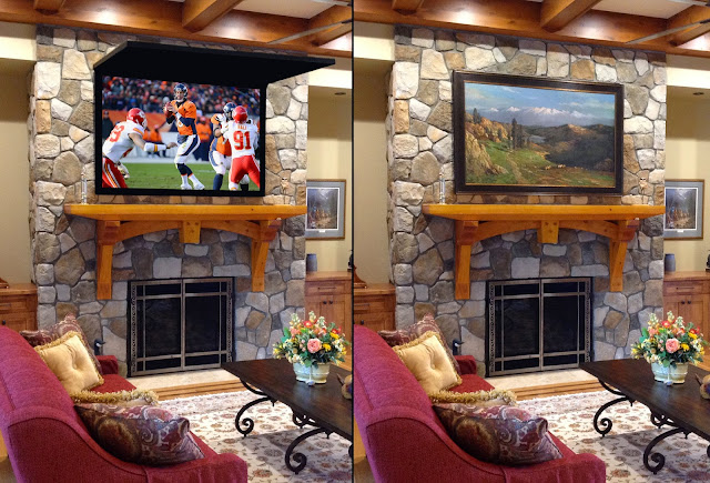 Hide Tv Solutions Design For With Art Or Framed Mirror Design Solutions For Tv With Art Or