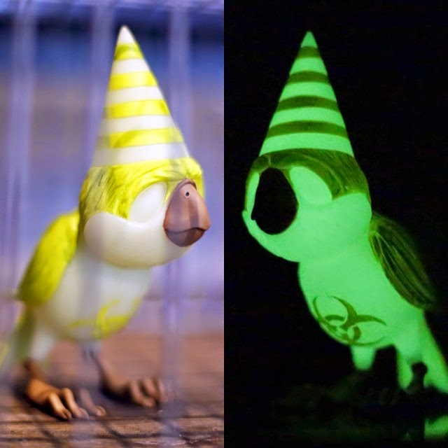 The Blot Says... SDCC 14 Exclusive Toxic Suited Bird GID Vinyl Figure