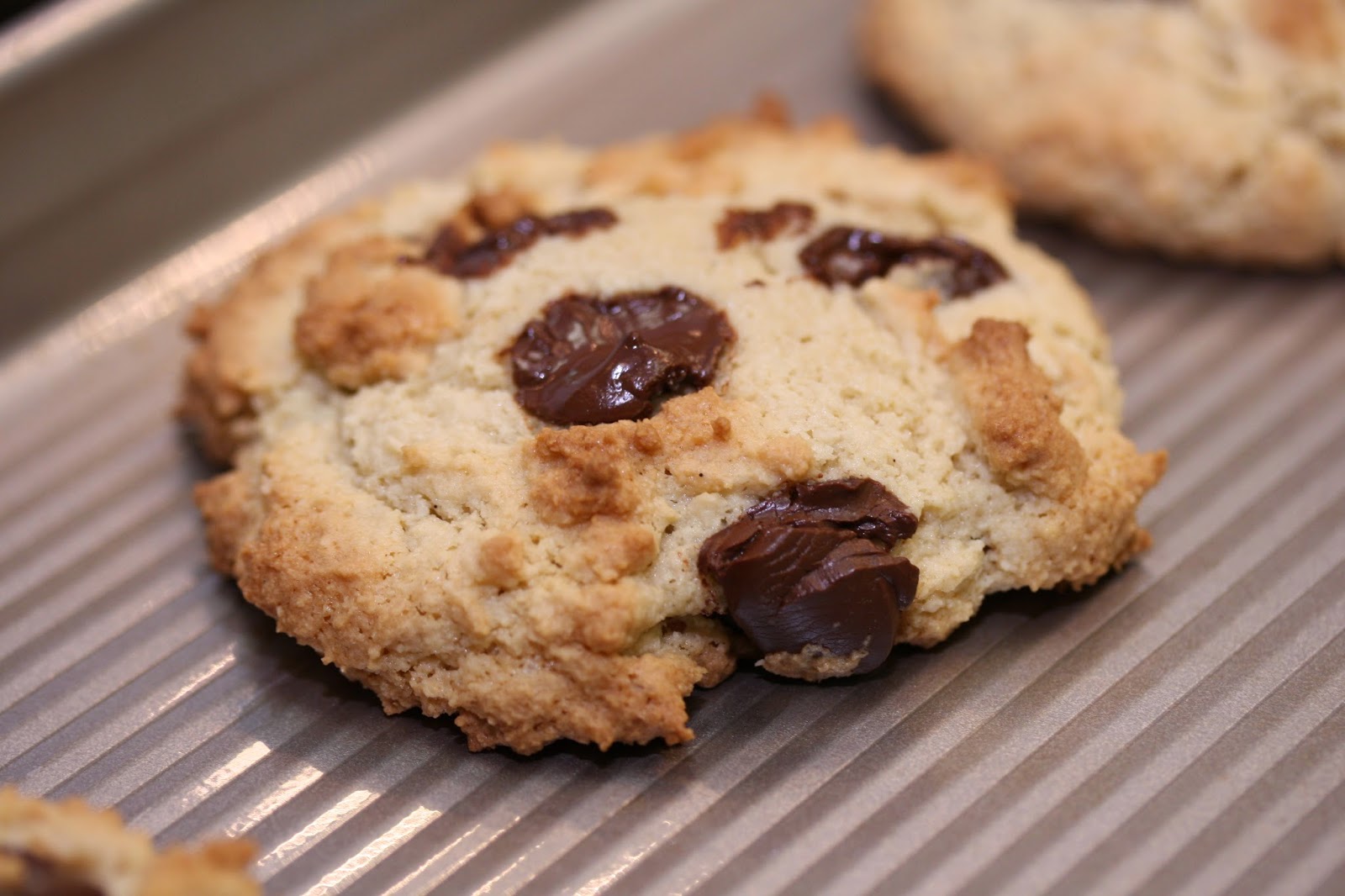 Almond Flour Chocolate Chip Cream Filled Cookie Sandwich In The
