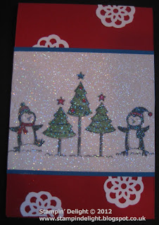 Dazzling Diamond Polar Party Lace Ribbon Punch Snowflake Card