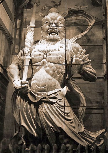  fig.9, Agyo statue of Kongorikishi: NandaimonC, Kamakura period, the 13th century, wood, H.840cm, national treasure　