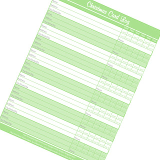 Sunla Designs: Freebie: Christmas Card Log