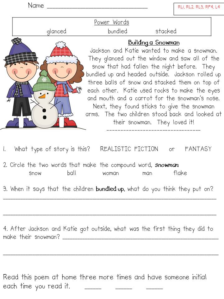 Building Reading Fluency - Fun in First Grade