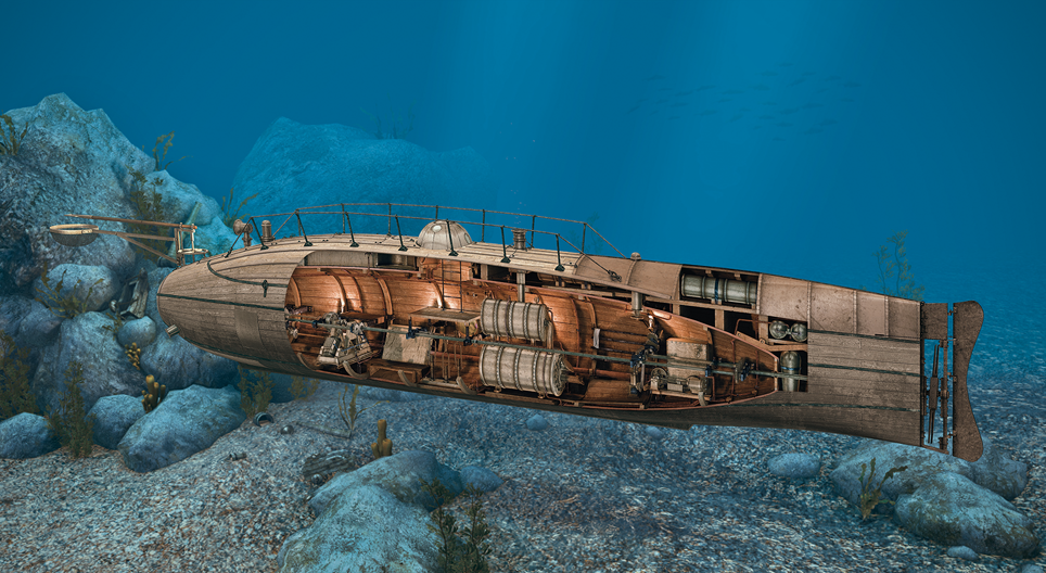 Submarino, funcionamiento