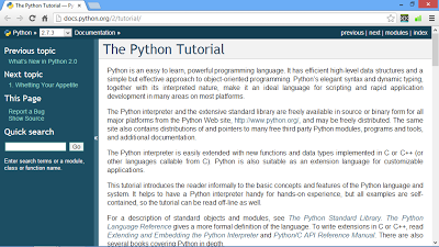 The Python Tutorial The Python Tutorial
