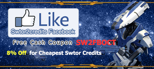 like swtor2credits facebook to get free 8% discount code for cheapest swtor credits